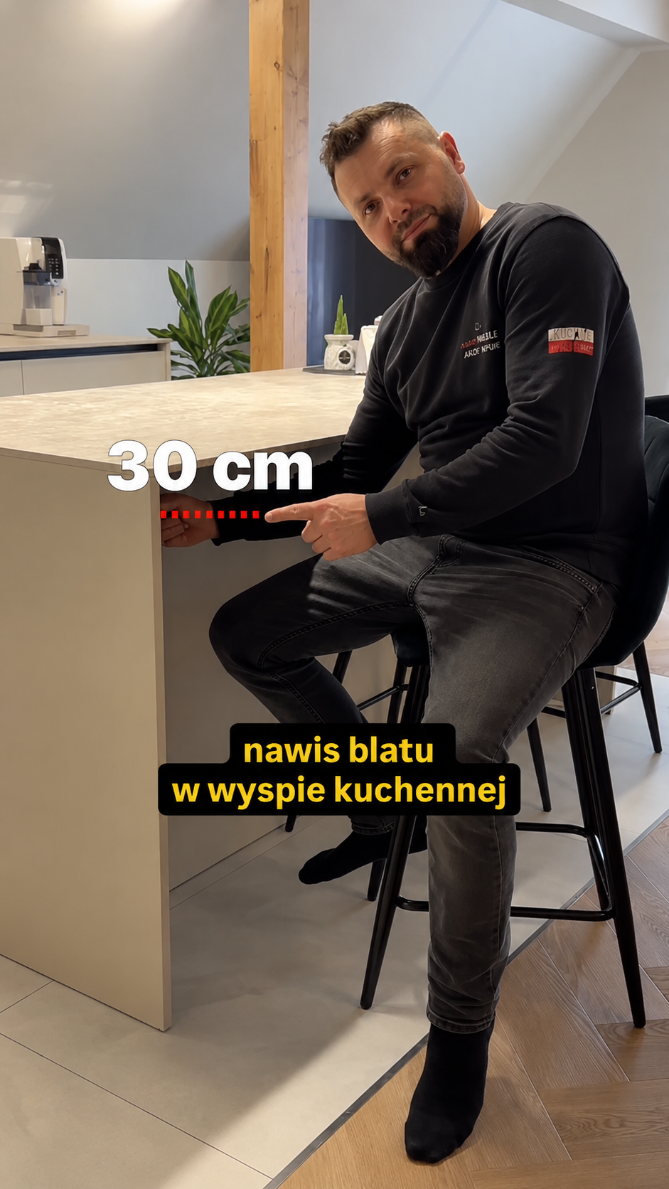 Prawidłowa przestrzeń na nogi